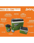 Vango Pinnacle 32L-72Hr 5-Piece-Set Cooler