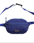 Patagonia Ultralight Black Hole Mini Hip Pack 1L (Passage Blue) strap up