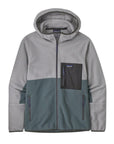Patagonia Men's Microdini Fleece Hoody (Nouveau Green w/Salt Grey)