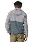 Patagonia Men's Microdini Fleece Hoody (Nouveau Green w/Salt Grey) - Back