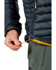 Rab Men's Microlight Alpine Recycled Down Jacket (Beluga) pulley