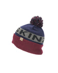 Sealskinz Water Repellent Cold Weather Bobble Hat (Blue/Grey/Red)
