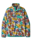 Patagonia Women's Lightweight Synchilla® Snap-T® Fleece Pullover (Tree Connection Big/Fresh Teal)