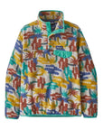 Patagonia Women's Lightweight Synchilla® Snap-T® Fleece Pullover (Tree Connection Big/Fresh Teal)