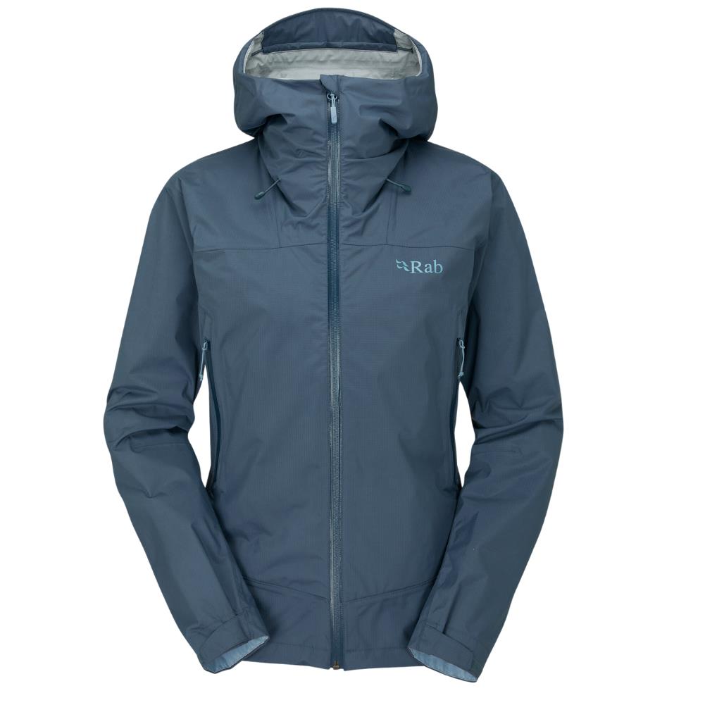 RAB Women's Downpour Plus 2.0 Waterproof Jacket (Orion Blue)