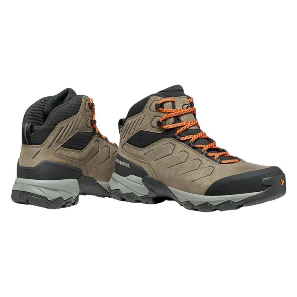 Scarpa Men's Moraine Mid Pro Gtx Hiking Mid Boots (Fossil Brown) Back View