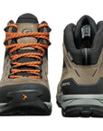 Scarpa Men's Moraine Mid Pro Gtx Hiking Mid Boots (Fossil Brown) Front and Back View