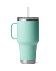 Yeti Rambler 35 OZ (994 ML) Straw Mug (Sea Foam) Back View