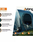 Vango Skye 300 Tent - 3 Person Tent (Deep Blue) -Internal Factors