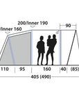 Outwell Sunhill 3 Air Tent - 3 Man Tent diagram family in