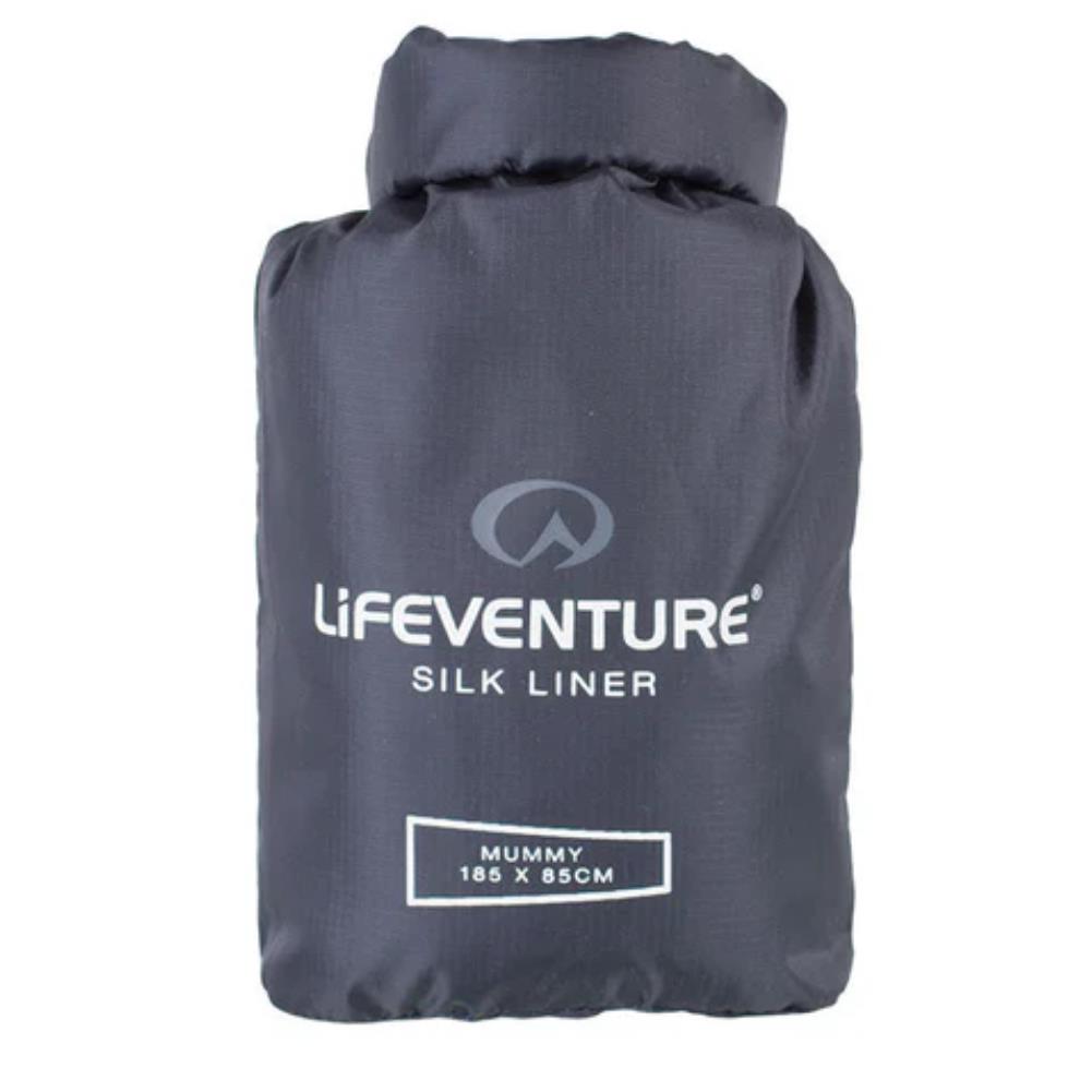 LifeVenture Silk Sleeping Bag Liner – Mummy package