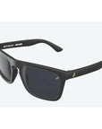 Melon Arcade Sunglasses (polarised) Black/Yellow icons/ Blue lens get darker