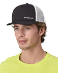 Patagonia Duckbill Shorty Trucker Hat (Black) wearing hat
