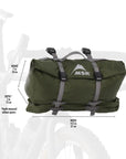 MSR Hubba Hubba 2 Tent - 2 Man Bikepacking Tent measurement on bike