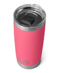 Yeti Rambler 20 OZ Tumbler (Tropical Pink) top view