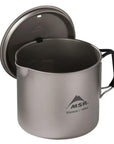 MSR Titan Titanium Kettle 1400ML lid open
