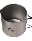 MSR Titan Titanium Kettle 1400ML no lid top view