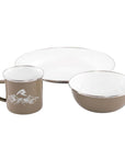 Robens Tongass Single Enamel Set set out