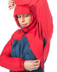 Mountain Equipment Women's Firefox Goretex Waterproof Jacket (Majolica/Capsicum) zipper