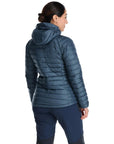 Rab Women's Microlight Alpine Down Jacket (Orion Blue) model back