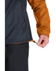 RAB Men's Downpour Eco Waterproof Jacket (Marmalade/Beluga)