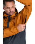 RAB Men's Downpour Eco Waterproof Jacket (Marmalade/Beluga)