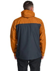 RAB Men's Downpour Eco Waterproof Jacket (Marmalade/Beluga)