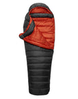 Rab Ascent 500 Down Sleeping Bag - Regular -Right Zip (Graphene) opening