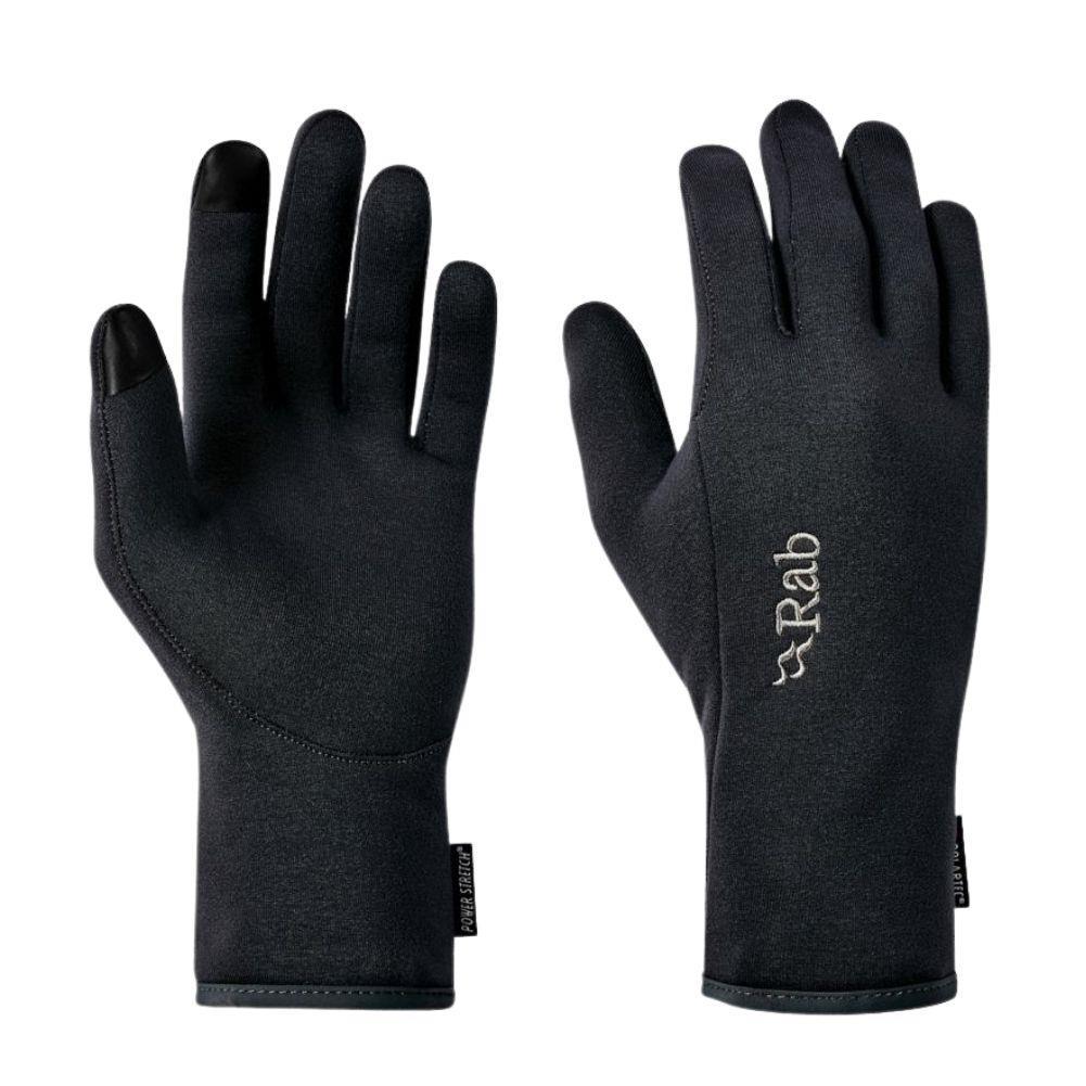 Rab Power Stretch Contact Gloves (Black) front and back