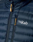 Rab Men's Microlight Down Vest (Beluga) close up