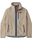 Patagonia Men's Retro Pile Fleece Jacket (Dark Natural w/Utility Blue)