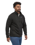 Patagonia Men's Better Sweater Fleece Jacket (Black) walking model