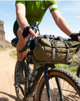 MSR Hubba Hubba 1 Tent - 1 Man Bikepacking Tent angle on bike