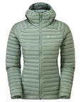 Montane Women's Anti-Freeze Lite Hooded Down Jacket (Pale Sage) front