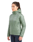 Montane Women's Anti-Freeze Lite Hooded Down Jacket (Pale Sage) angle