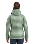 Montane Women's Anti-Freeze Lite Hooded Down Jacket (Pale Sage) model back