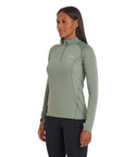 Montane Women's Allez Micro Pull-On Fleece Jacket (Pale Sage) angle