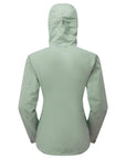 Montane Women's Phase Lite Waterproof Jacket (Pale Sage) back