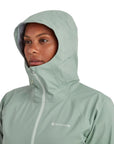 Montane Women's Phase Lite Waterproof Jacket (Pale Sage) hoody