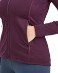 Montane Women's Protium Fleece Jacket (Saskatoon Berry) pocket