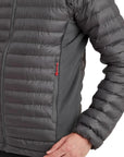 Montane Men's Icarus Lite Hooded Jacket (Slate) zipper side