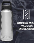 Yeti Rambler 36 oz Chug Bottle (Navy)double wall