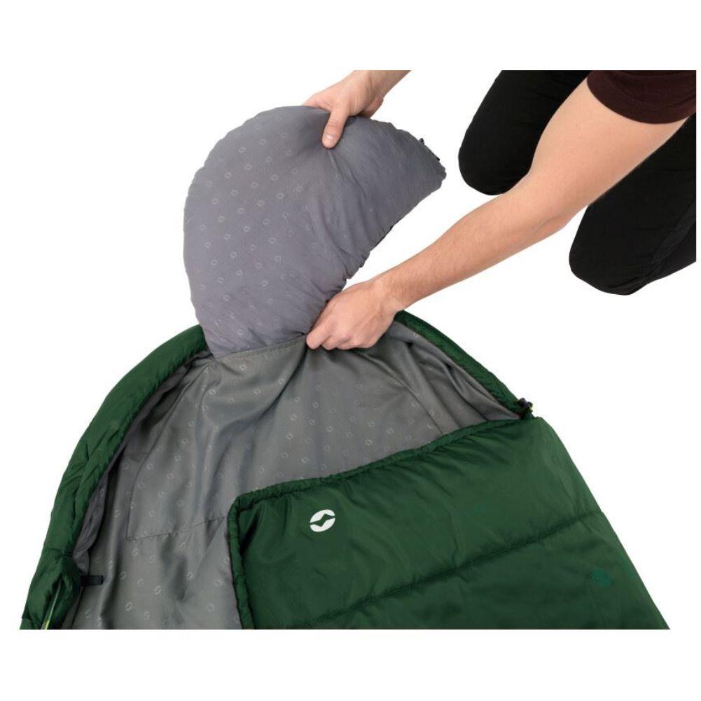 Outwell Canella Supreme Sleeping Bag adding pillow