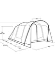 Outwell Sunhill 5 Air Tent - 5 Man Tent Size 3