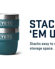 YETI Rambler 4 Oz Espresso Cups 2 Pack (Agave Teal) stack them up