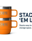 YETI Rambler 6 OZ Stackable Mug 2 Pack (King Crab) stack