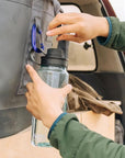Yeti Yonder Tether 34oz (1L) Water Bottle (Charcoal) being used