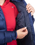 Mountain Equipment Women's Lightline Down Jacket (Medieval Blue) inside zipper