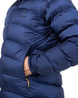 Mountain Equipment Women's Lightline Down Jacket (Medieval Blue) hand in pocket