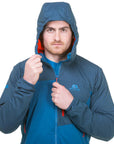 Mountain Equipment Men's Aerotherm Jacket (Alto/Majolica) hood up